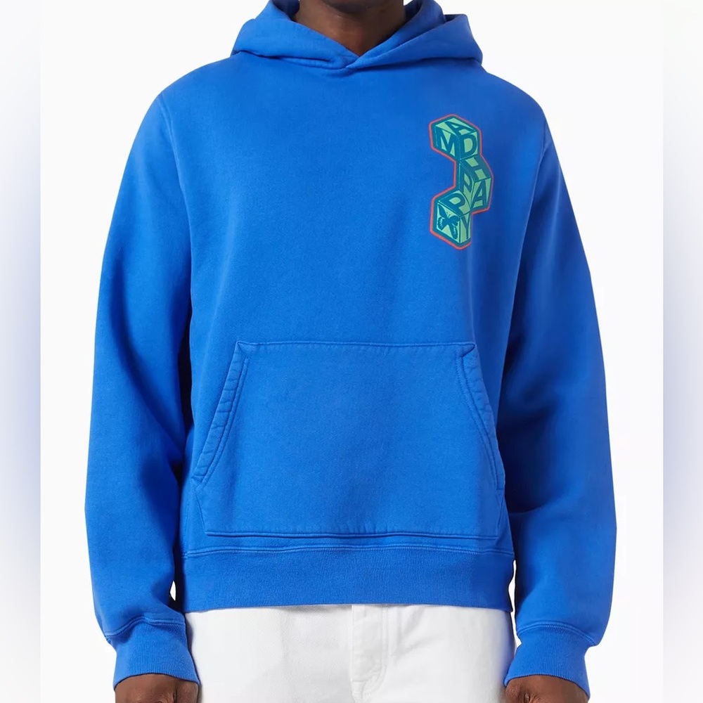 SOLD // MADHAPPY Unisex Cube Hoodie in Cotton Fleece Clemantis